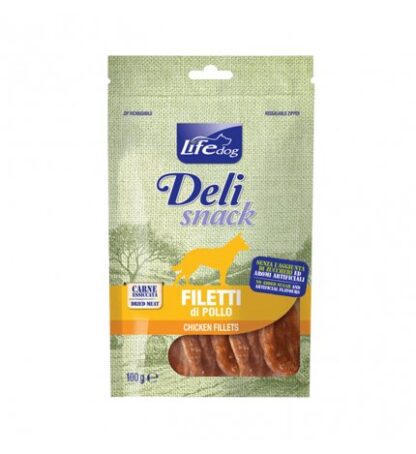 LIFEPETCARE CANE SNACK FILETTI ESSICCATI AL POLLO DA 100 GR