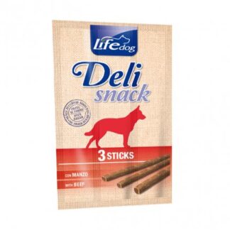 LIFEPETCARE CANE SNACK LIFE DOG DELI SNACK 3 STICKS AL MANZO 33 GR
