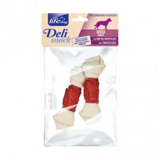 LIFEPETCARE CANE SNACK LIFE DOG DELI SNACK OSSI CON ANATRA DA 140 GR