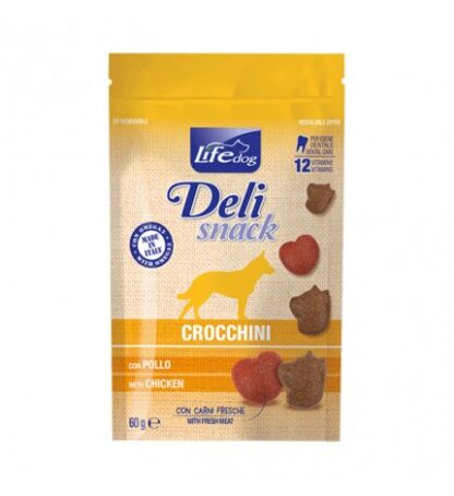 LIFEPETCARE CANE SNACK LIFE DOG DELI SNACK RAVIOLINI CON POLLO DA 60 GR