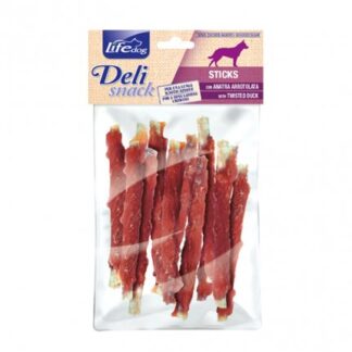 LIFEPETCARE CANE SNACK LIFE DOG DELI SNACK STICKS MASTICATIVI ALL' ANATRA DA 100 GR