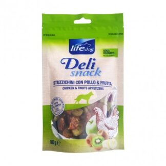 LIFEPETCARE CANE SNACK LIFE DOG DELI SNACK STUZZICHINI CON POLLO KIWI E FRUTTA DA 100 GR