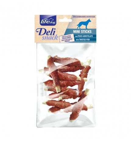 LIFEPETCARE CANE SNACK MINISTICK AL PESCE DA 100 GR