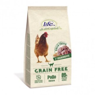 Lifepetcare gatto adult grain free con pollo fresco e patate da 1,5 kg