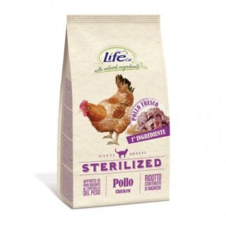 LIFEPETCARE GATTO ADULT STERILIZZATO CON POLLO FRESCO DA 7,5 KG