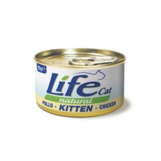 LIFEPETCARE GATTO CAT NATURAL KITTEN AL POLLO DA 85 GR IN LATTINA