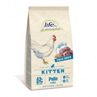 Lifepetcare gatto kitten con pollo fresco da 400 gr