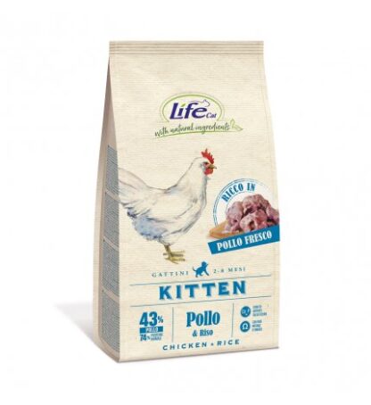 Lifepetcare gatto kitten con pollo fresco da 400 gr