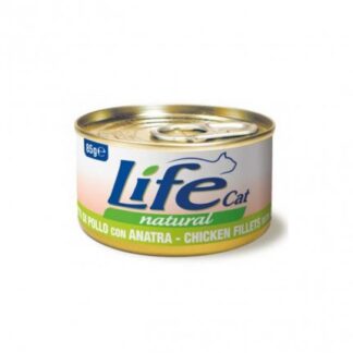 LIFEPETCARE GATTO LIFE CAT NATURAL AL POLLO CON ANATRA DA 85 GR IN LATTINA