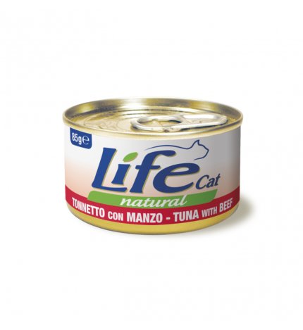 LIFEPETCARE GATTO LIFE CAT NATURAL AL TONNETTO CON MANZO DA 85 GR IN LATTINA