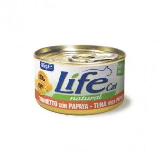LIFEPETCARE GATTO LIFE CAT NATURAL AL TONNETTO CON PAPAYA DA 85 GR IN LATTINA