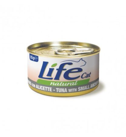 LIFEPETCARE GATTO LIFE CAT NATURAL AL TONNO CON ALICETTE DA 85 GR IN LATTINA