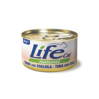 LIFEPETCARE GATTO LIFE CAT NATURAL AL TONNO CON SOGLIOLA DA 85 GR IN LATTINA