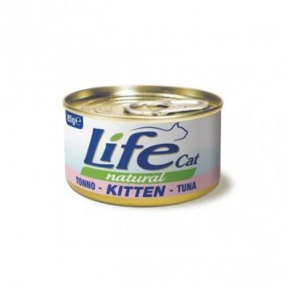 LIFEPETCARE GATTO LIFE CAT NATURAL KITTEN AL TONNO DA 85 GR IN LATTINA