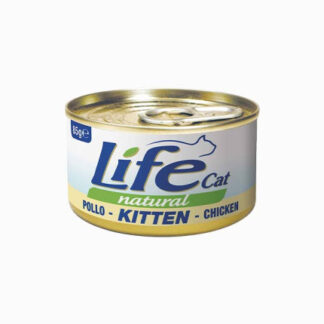 Lifepetcare gatto life cat natural le ricette kitten gattini al pollo da 150 gr in lattina