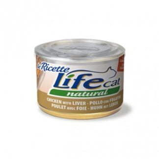 LIFEPETCARE GATTO LIFE CAT NATURAL LE RICETTE POLLO CON FEGATINI DA 150 GR IN LATTINA