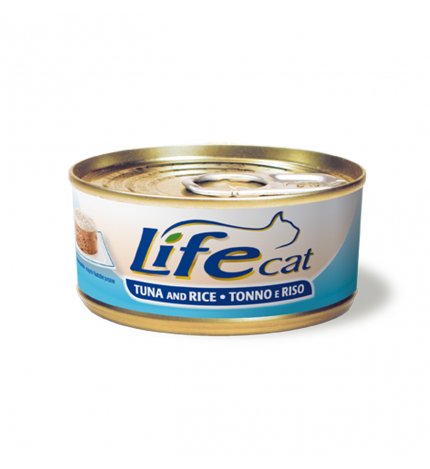LIFEPETCARE GATTO LIFE CAT NATURAL TONNO CON RISO DA 170 GR IN LATTINA