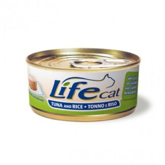 LIFEPETCARE GATTO LIFE CAT NATURAL TONNO CON RISO E CALAMARI DA 170 GR IN LATTINA