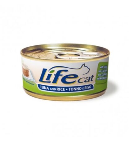 LIFEPETCARE GATTO LIFE CAT NATURAL TONNO CON RISO E CALAMARI DA 170 GR IN LATTINA