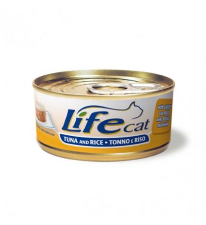 LIFEPETCARE GATTO LIFE CAT NATURAL TONNO CON RISO E POLLO DA 170 GR IN LATTINA