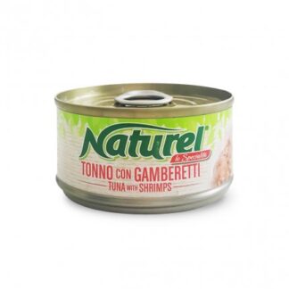 LIFEPETCARE GATTO LIFE CAT NATUREL LE SPECIALITA' AL TONNO CON GAMBERETTI DA 70 GR IN LATTINA