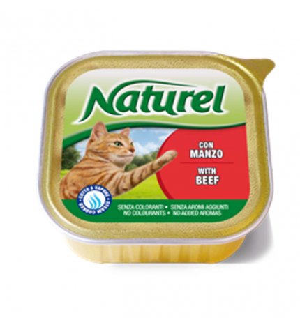 Lifepetcare gatto naturel cat al manzo da 100 gr in vaschetta