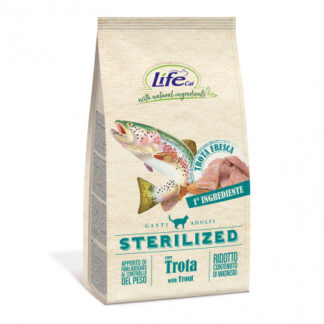 Lifepetcare gatto sterilizzato con trota da 1,5 kg