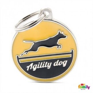 Medaglietta agility dog giallo