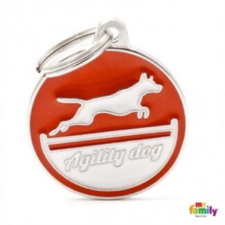 Medaglietta agility dog rosso