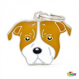 Medaglietta american staffordshire marrone