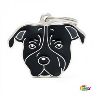 Medaglietta american staffordshire nero