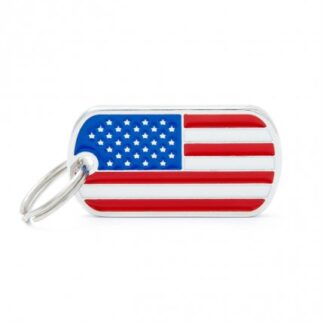 Medaglietta bandiera americana