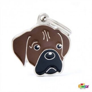 Medaglietta boxer nero e marrone