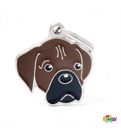 Medaglietta boxer nero e marrone
