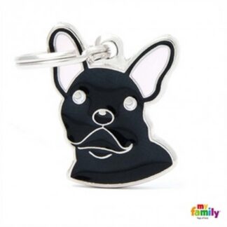 Medaglietta bulldog francese nero