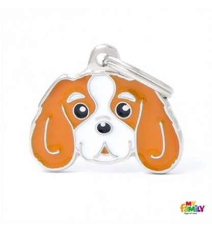 Medaglietta cavalier king arancio