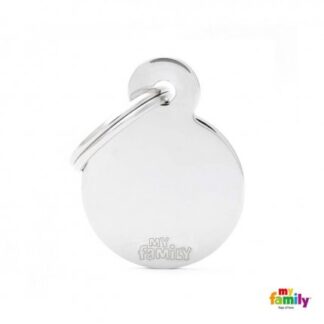 Medaglietta cerchio piccolo cromato