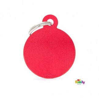 Medaglietta cerchio piccolo rosso