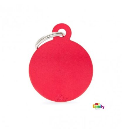 Medaglietta cerchio piccolo rosso
