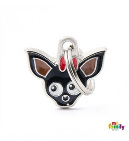 Medaglietta chihuahua nero