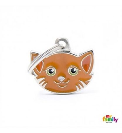 Medaglietta gatto europeo arancio