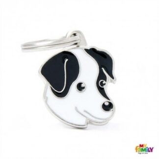 Medaglietta jack russel bianco e nero