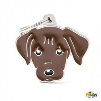 Medaglietta labrador cioccolato