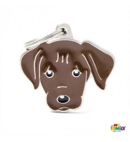 Medaglietta labrador cioccolato