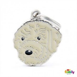 Medaglietta lagotto romagnolo crema
