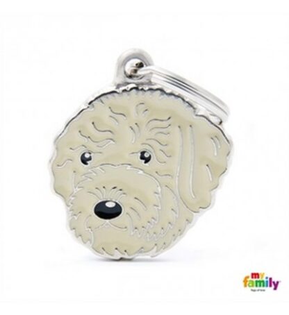 Medaglietta lagotto romagnolo crema