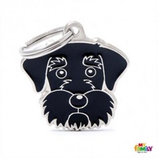 Medaglietta schnauzer nero