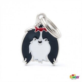 Medaglietta shih tzu bianco e nero