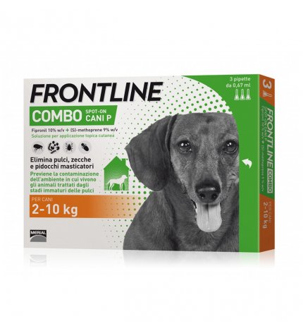 MERIAL CANE ANTIPARASSITARIO FRONTLINE COMBO 2 - 10 KG 3 PIPETTE