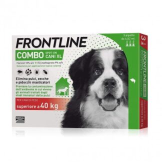 MERIAL CANE ANTIPARASSITARIO FRONTLINE COMBO SUPERIORE 40 KG 3 PIPETTE